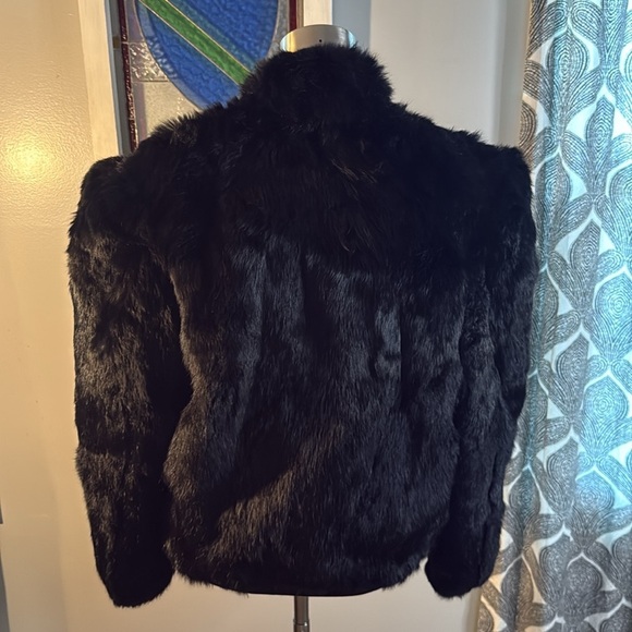 Princess Caravelle Dyed Rabbit Fur Bomber Jacket SZ Youth 14/ Adult XS - Picture 6 of 12